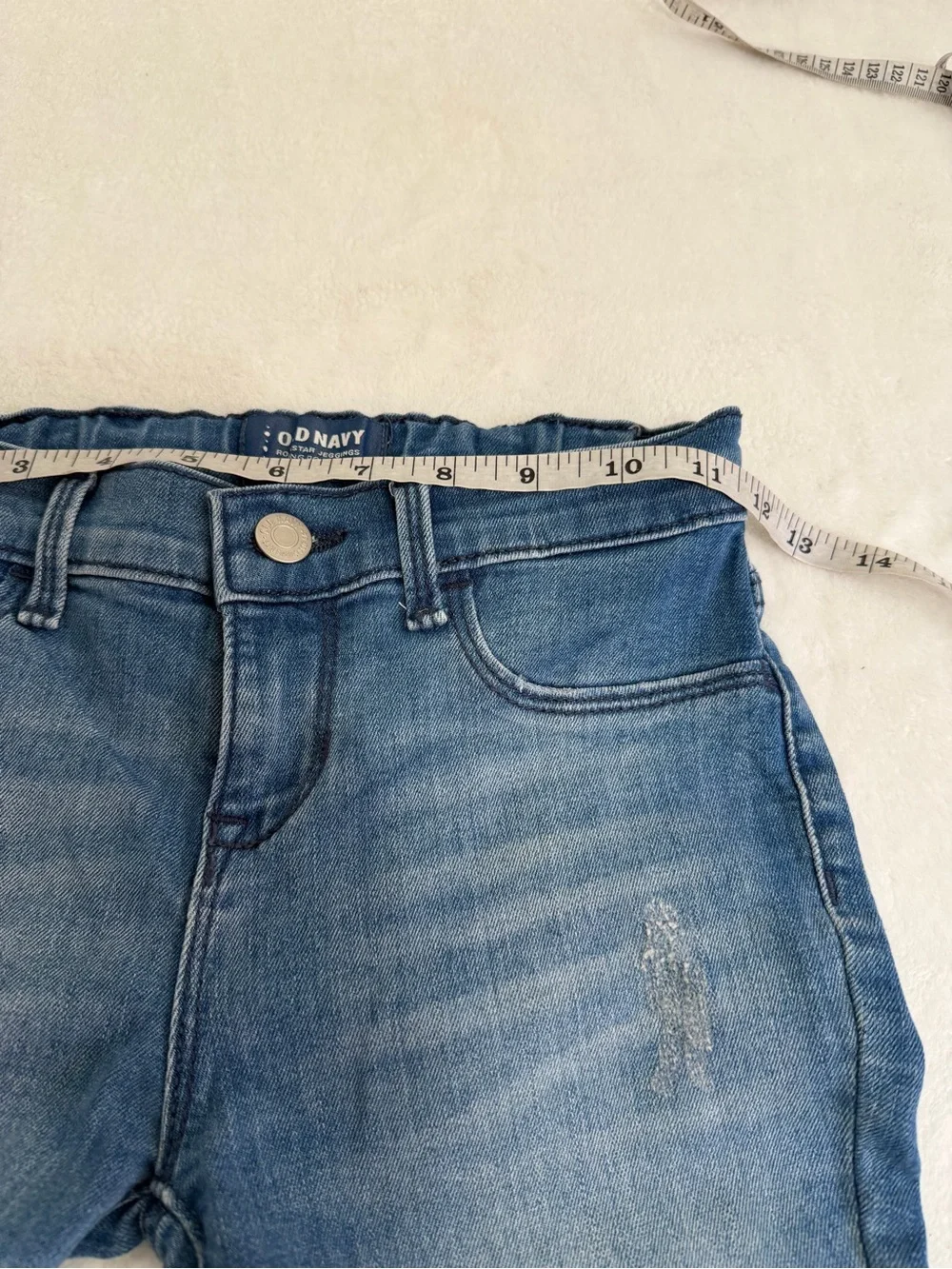 Old Navy Girl’s Blue Patch Slim Jeans Size 10 Regular